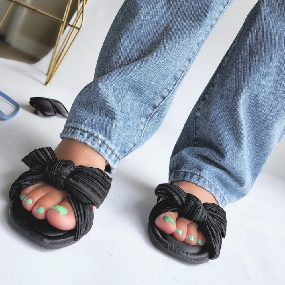 black open toe sandals
